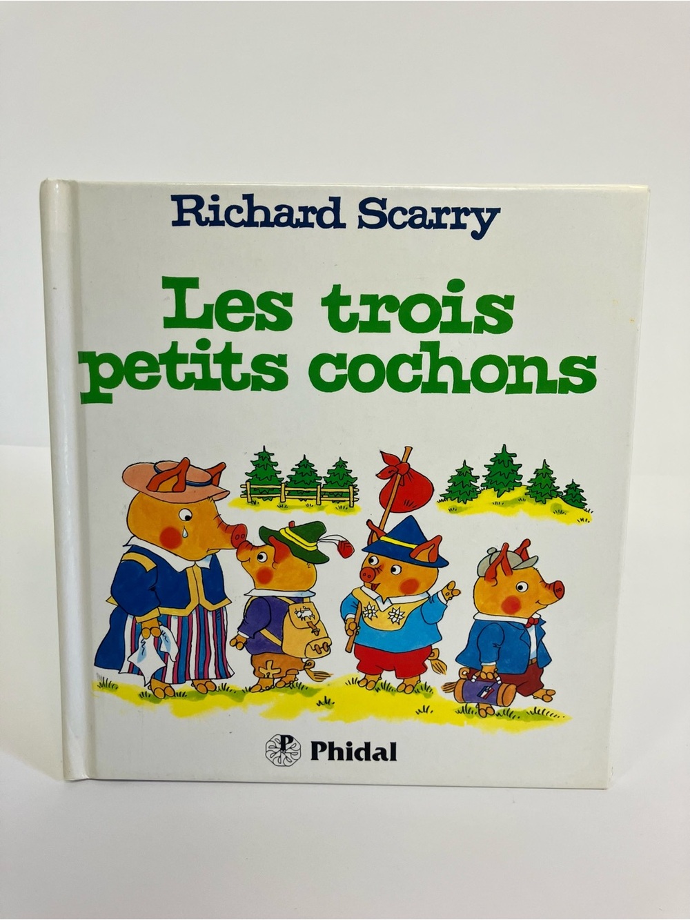 Livre Richard Scarry Vintage 1991 Les Trois Petits Cochons Phidal Petits Contes